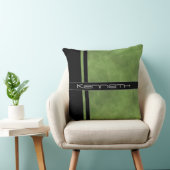 緑および黒い色のブロック クッション (椅子)