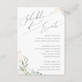 緑お洒落と金ゴールドのイベント エンクロージャーカード (正面)