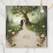 緑お洒落の中世結婚林 フェイバータグ (裏面)