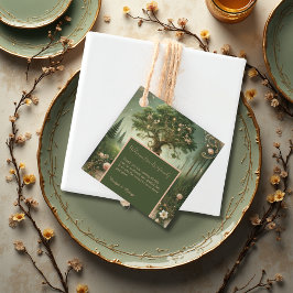 緑お洒落の中世結婚林 フェイバータグ