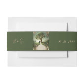 緑お洒落の中世結婚林 招待状ベリーバンド (正面例)