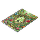 緑お洒落の童話の隠し庭 ノートブック (左側)