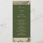 緑お洒落中世の森結婚式 プログラム (正面)