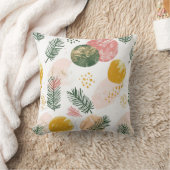 緑お洒落、ピンク、金ゴールドクリスマス クッション (ブランケット)