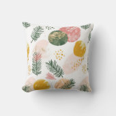 緑お洒落、ピンク、金ゴールドクリスマス クッション (正面)