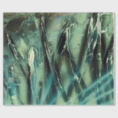 緑から濃い灰色 ラッピングペーパー (フラット)