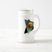 緑から現れる:黄金キジ ビールジョッキ (正面右)