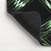 緑から黒のパターン マウスパッド (コーナー)