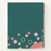 緑かわいらしとピンクの美学と芸術的 ノートブック (裏面)