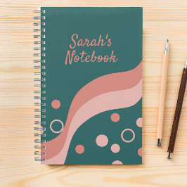 緑かわいらしとピンクの美学と芸術的 ノートブック