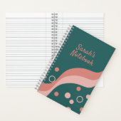 緑かわいらしとピンクの美学と芸術的 ノートブック (内側)