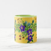 緑かわいらしと黄金色 ツートーンマグカップ (中央)