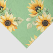 緑かわいらしの背景のひまわり 薄葉紙 (詳細)