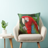 緑かわいらしカラフルの翼を持つマカのオウム クッション (椅子)