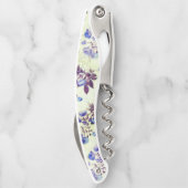 緑かわいらし紫フローラプリント ソムリエナイフ (裏面)