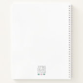 緑かわいらし、黄、ピンクの女性用ティーイラストレーション ノートブック (裏面)