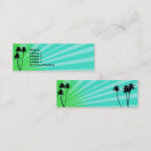 緑か水の熱帯プロフィールカード スキニー名刺 (正面/裏面)