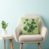 緑か白の甘いバイオレットの花 クッション (Chair)