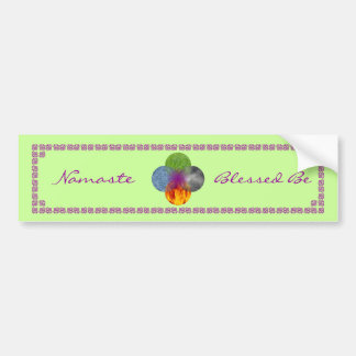 -緑があることの車輪 バンパーステッカー