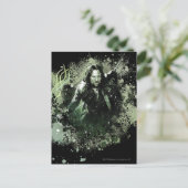 緑がかったアラゴーンベクターコラージュ ポストカード (スタンド正面)