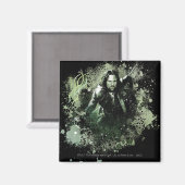 緑がかったアラゴーンベクターコラージュ マグネット (正面/裏面)