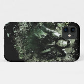 緑がかったアラゴーンベクターコラージュ Case-Mate iPhoneケース (裏面(横))