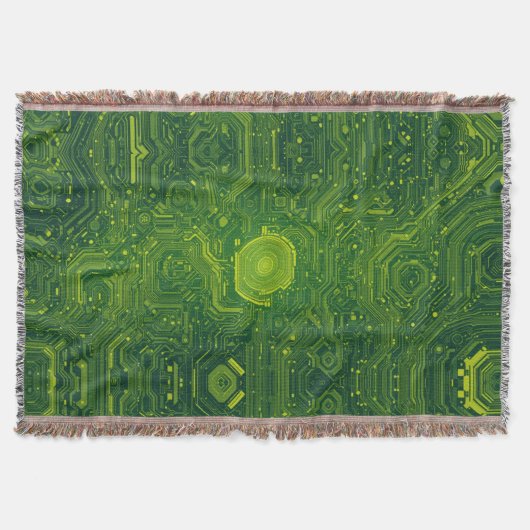 緑がかったサイバー スローブランケット (正面)