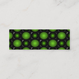 緑がかったチェス盤3Dのデザインの緑 スキニー名刺