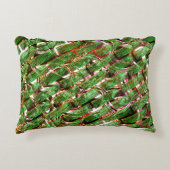 緑がかった壁効果と泡サーモン色？ アクセントクッション (正面)