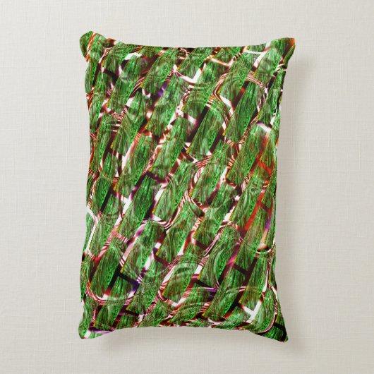 緑がかった壁効果と泡サーモン色？ アクセントクッション (裏面(縦))