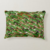 緑がかった壁効果と泡サーモン色？ アクセントクッション (裏面)