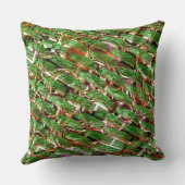 緑がかった壁効果と泡サーモン色？ クッション (裏面)