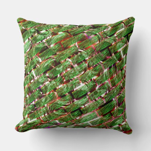 緑がかった壁効果と泡サーモン色？ クッション (正面)