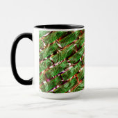 緑がかった壁効果と泡サーモン色？ マグカップ (左)