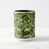 緑がかった壁効果と泡サーモン色？ マグカップ (中央)