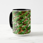 緑がかった壁効果と泡サーモン色？ マグカップ (正面左)