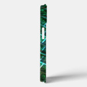 「緑がかった額縁の目」、スクラッチ、青いグレーチング Case-Mate iPhoneケース (裏面 / 右)