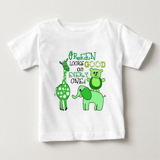 緑が似合うTシャツ ベビーTシャツ (正面)