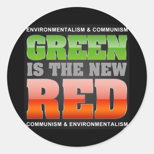 緑が新しい赤 ラウンドシール (正面)