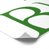 緑が新しい黒いポスター ポスター (角)