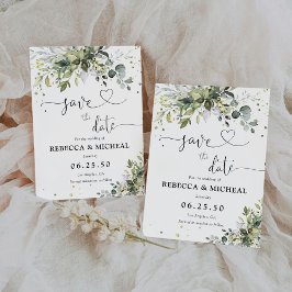 緑が日付カードを保存 セーブザデート