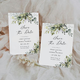 緑が日付カードを保存 セーブザデート