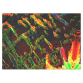 緑が火の上で排出 テーブルクロス (正面(横))