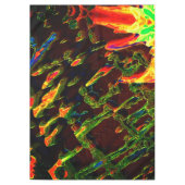 緑が火の上で排出 テーブルクロス (正面)