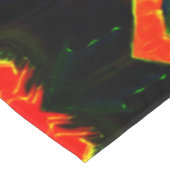 緑が火の上で排出 テーブルクロス (アングル)