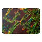 緑が火の上で排出 バスマット (正面)