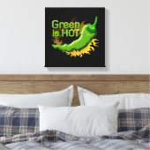 緑が熱い キャンバスプリント (インサイチュ (寝室))