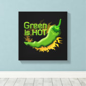 緑が熱い キャンバスプリント (インサイチュ (ウッドフロア))