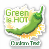 緑が熱い シール (正面)