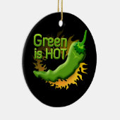 緑が熱い セラミックオーナメント (右)
